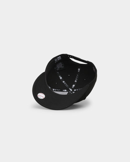 New Era New York Yankees 9FIFTY High Crown Pre-Curved Snapback Black/Black