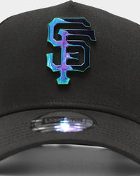New Era San Francisco Giants 'Metal Badge' 9FORTY K-Frame Snapback Black/Iridescent