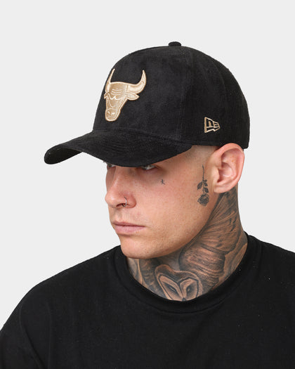 New Era Chicago Bulls 'Black/Tan Suede' 9FORTY K-Frame Strapback Black/Tan