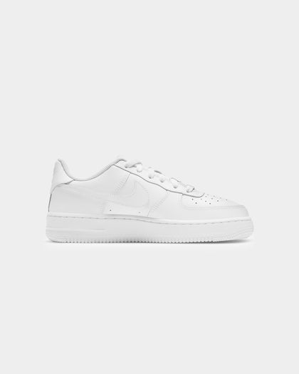 Nike Kid's Air Force 1 LE (GS) White/White
