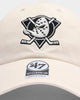 47 Brand Men's Anaheim Ducks Clean Up Strapback Natural/Black