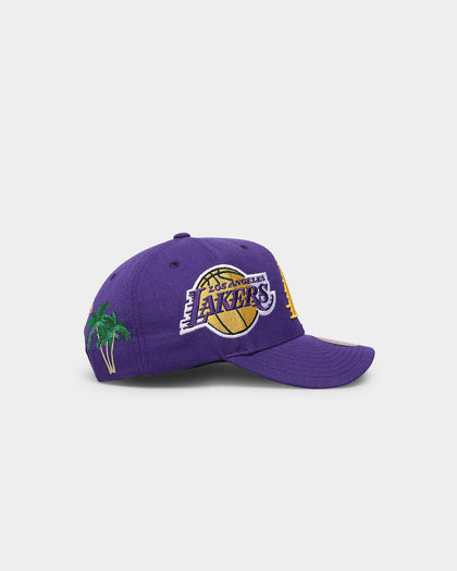 Mitchell & Ness Los Angeles Lakers Champs Pro Crown Snapback Purple