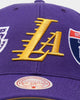 Mitchell & Ness Los Angeles Lakers Champs Pro Crown Snapback Purple