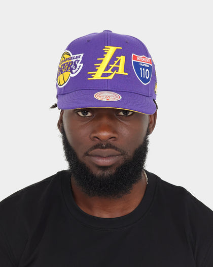 Mitchell & Ness Los Angeles Lakers Champs Pro Crown Snapback Purple