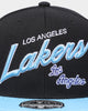 Mitchell & Ness Los Angeles Lakers 'Team Script 2.0 Hardwood Classics' Fitted Black