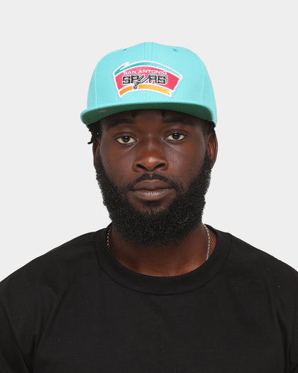 Mitchell & Ness San Antonio Spurs 'Team Ground 2.0 Hardwood Classics' Fitted Teal