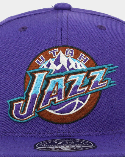 Mitchell & Ness Utah Jazz 'Team Ground 2.0 Hardwood Classics' Fitted Purple