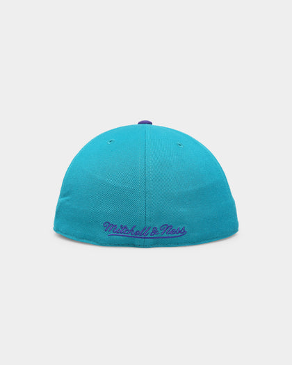 Mitchell & Ness Charlotte Hornets 'Team 2 Tone 2.0 Hardwood Classics' Fitted Teal