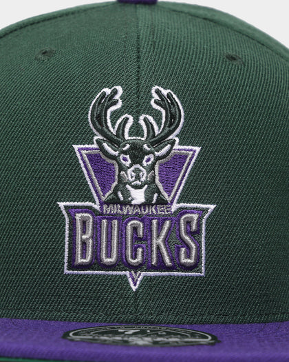Mitchell & Ness Milwaukee Bucks 'Team 2 Tone 2.0 Hardwood Classics' Fitted Green