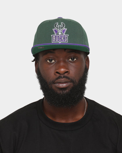 Mitchell & Ness Milwaukee Bucks 'Team 2 Tone 2.0 Hardwood Classics' Fitted Green