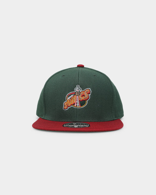 Mitchell & Ness Seattle Sonics 'Team 2 Tone 2.0 Hardwood Classics' Fitted Green