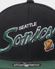 Mitchell & Ness Seattle Supersonics 'Team Script 2.0 Hardwood Classics' Fitted Black