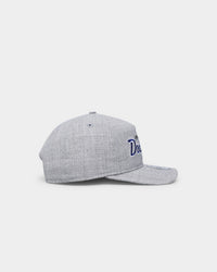 New Era Los Angeles Dodgers Script Old Golfer Snapback Heather Grey