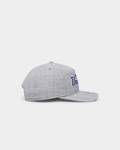 New Era Los Angeles Dodgers Script Old Golfer Snapback Heather Grey