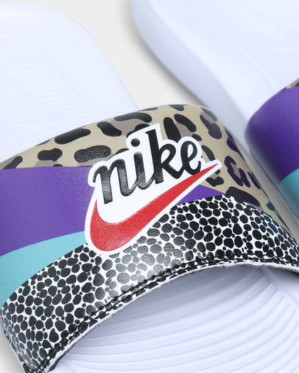 Nike Women's Victori One Slides White/Habanero