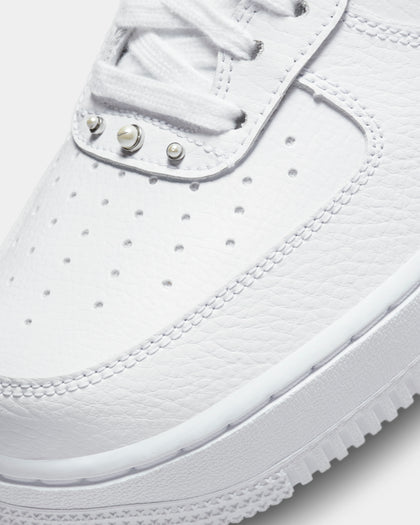 Nike Women's Air Force 1 '07 SE White/White/Metallic Silver/Black