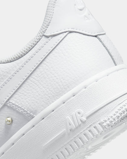 Nike Women's Air Force 1 '07 SE White/White/Metallic Silver/Black