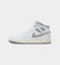 Jordan Kids' Air Jordan 1 Mid (GS) "Vintage Grey" White/Stealth