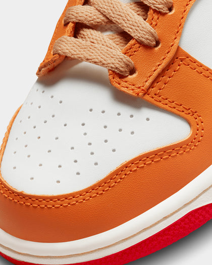 Nike Kids' Dunk Low (GS) "Orange/Blue" Sail/Game Royal/University Red