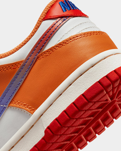 Nike Kids' Dunk Low (GS) "Orange/Blue" Sail/Game Royal/University Red