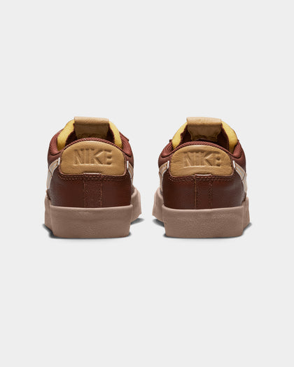 Nike Blazer Low '77 EMB "Inspected By Swoosh" Oxen Brown/Pearl White-Elemental Gold