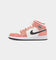 Jordan Kids' Air Jordan 1 Mid SE "Orange Suede" Team Orange/Black