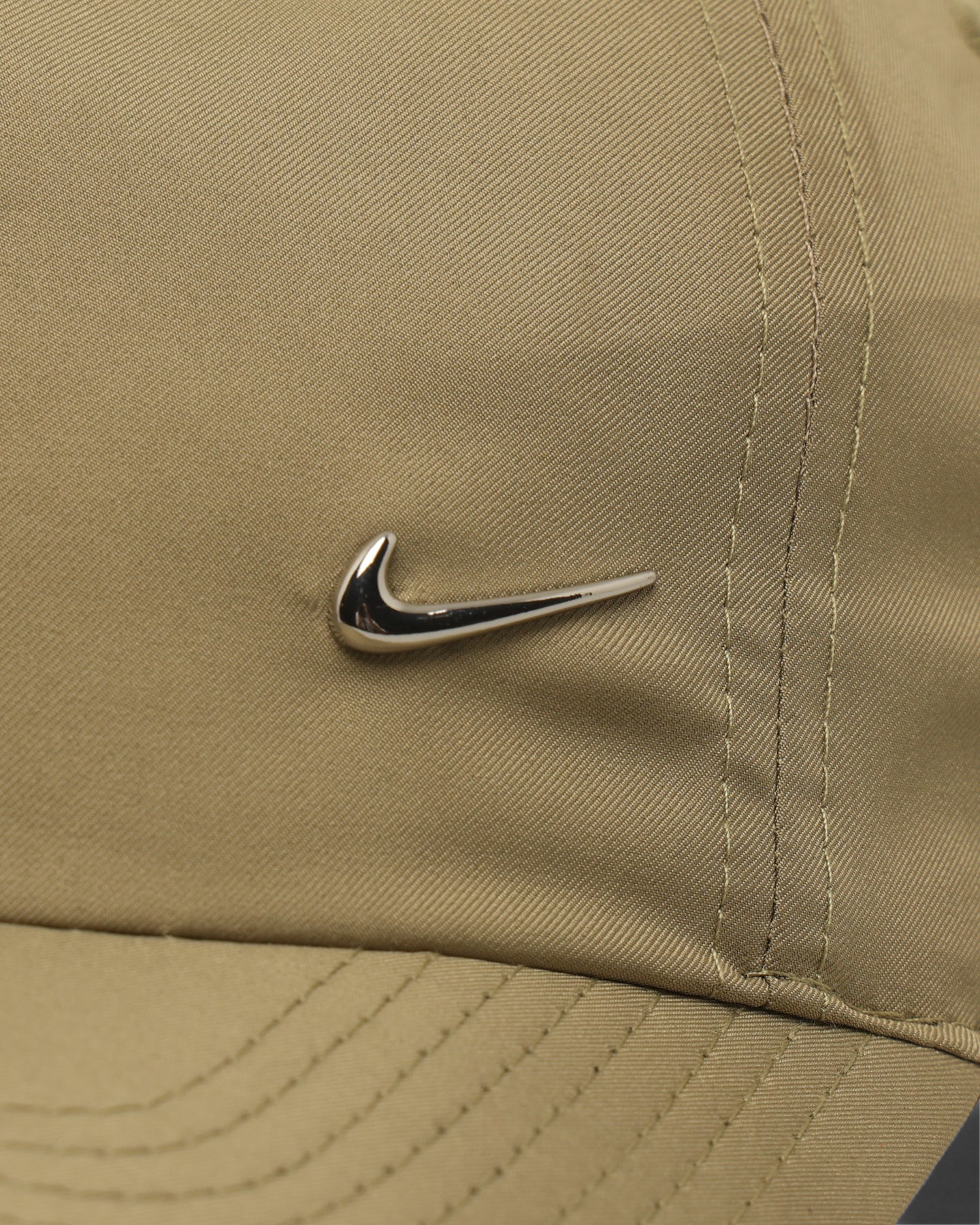nike metal swoosh cap khaki