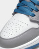 Jordan Air Jordan 1 Mid "True Blue" Cement Grey/White-Blue