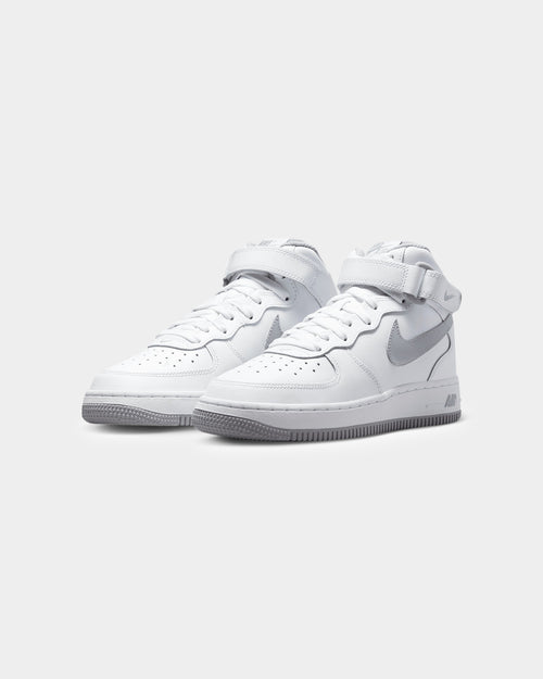 Nike Kids' Air Force 1 Mid LE (GS) White/Wolf Grey