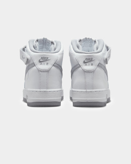 Nike Kids' Air Force 1 Mid LE (GS) White/Wolf Grey