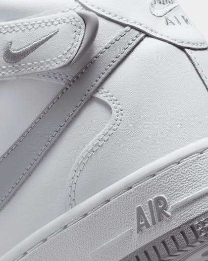 Nike Kids' Air Force 1 Mid LE (GS) White/Wolf Grey