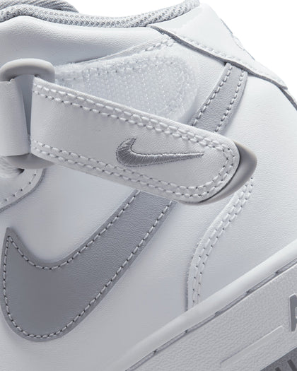 Nike Kids' Air Force 1 Mid LE (GS) White/Wolf Grey