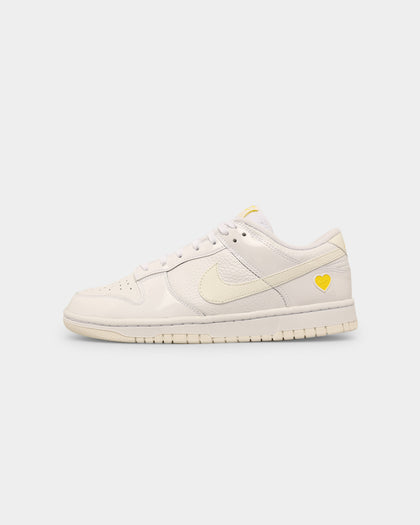 Nike Women's Dunk Low "Yellow Heart" White/Sail-Optic White