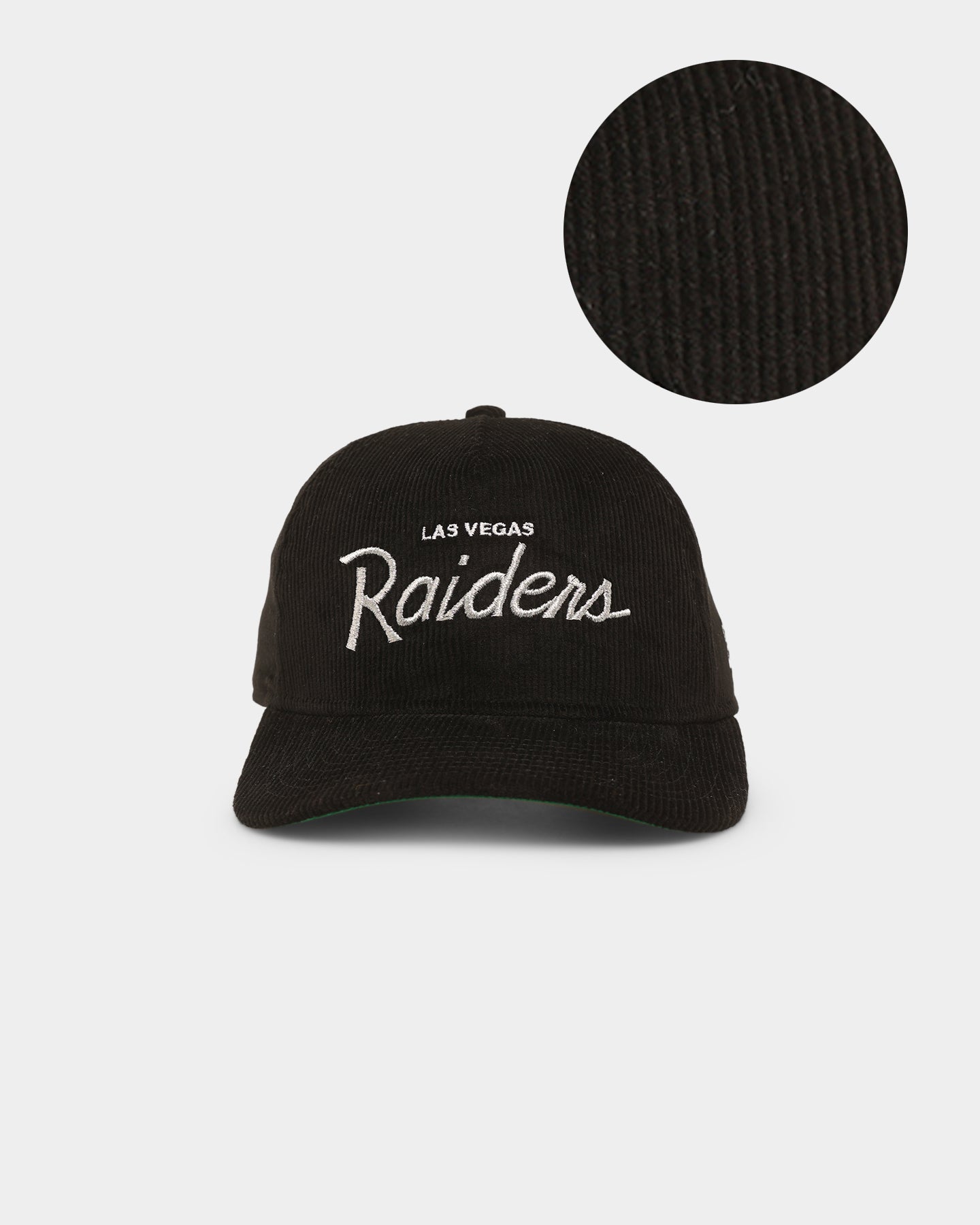 New Era Las Vegas Raiders 'Corduroy Script' Golfer Snapback