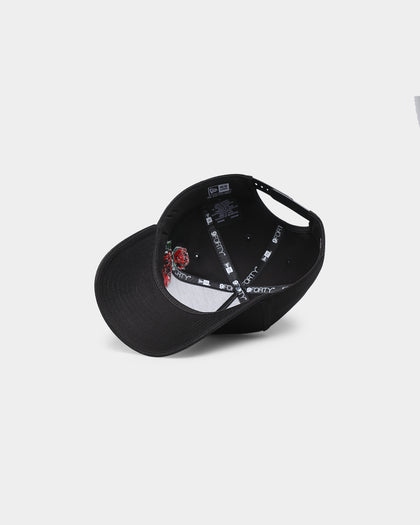 New Era Brooklyn Nets 'Rose Emblem' 9FORTY A-Frame Snapback Black/Rose