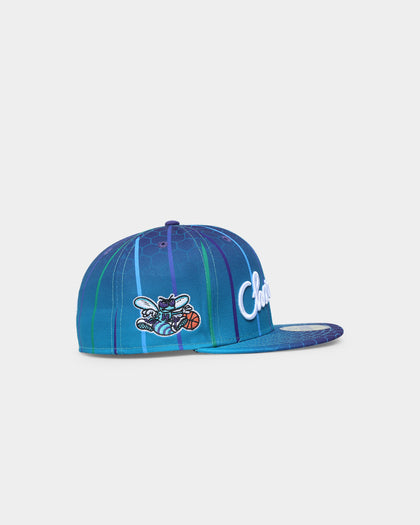 New Era Charlotte Hornets 'NBA Authentics City Edition' Pinstripe 59FIFTY Fitted Turquoise