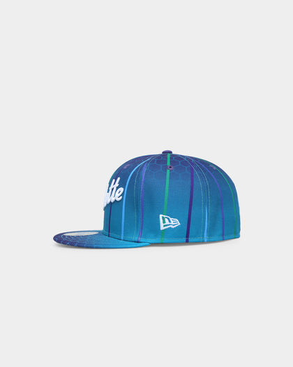 New Era Charlotte Hornets 'NBA Authentics City Edition' Pinstripe 59FIFTY Fitted Turquoise