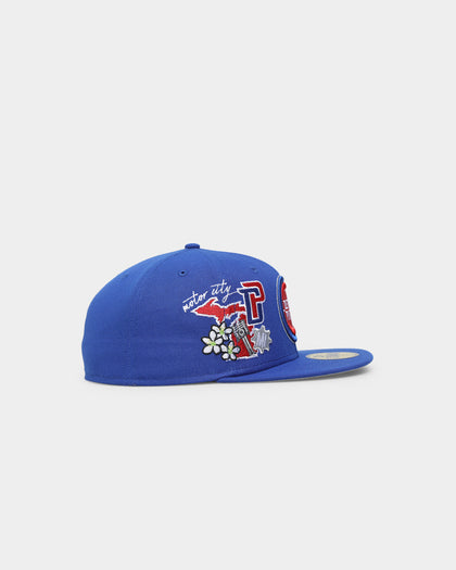 New Era Detroit Pistons 'City Cluster' 59FIFTY Fitted Medium Blue