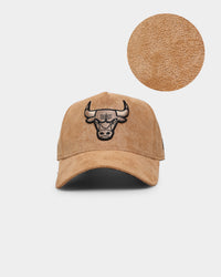 New Era Chicago Bulls 'Winter Wheat Suede' 9FORTY K-Frame Strapback Wheat