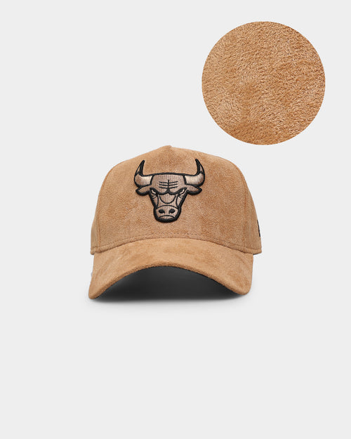 New Era Chicago Bulls 'Winter Wheat Suede' 9FORTY K-Frame Strapback Wheat