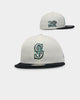 New Era Seattle Mariners 20th Anniversary 'Off White 2-Tone World Series Patch' 59FIFTY Fitted Chrome White/OTC