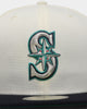 New Era Seattle Mariners 20th Anniversary 'Off White 2-Tone World Series Patch' 59FIFTY Fitted Chrome White/OTC