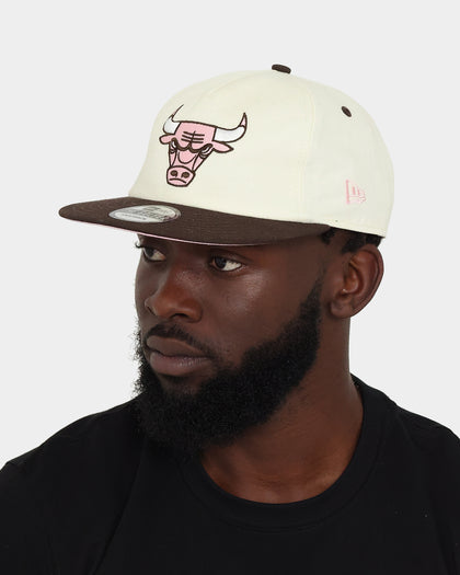 New Era Chicago Bulls 'Neopolitan' Golfer Snapback Chrome White/Walnut/Pink