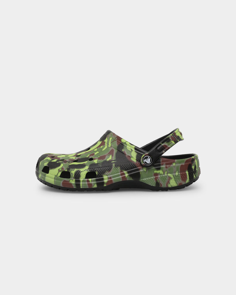 Crocs Classic Clog Spray Camo Black | Culture Kings