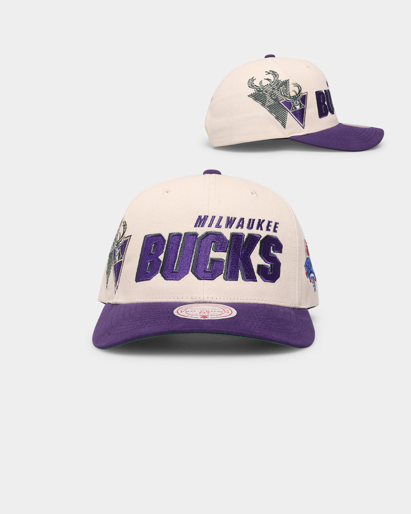 Mitchell & Ness Bucks Off White Bucket Hat Cream Size S/M | MODA3
