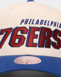 Mitchell & Ness Philadelphia 76ers '96 Draft' Pro Crown Snapback Off White