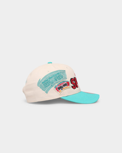 Mitchell & Ness San Antonio Spurs '96 Draft' Pro Crown Snapback Off White