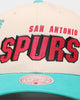 Mitchell & Ness San Antonio Spurs '96 Draft' Pro Crown Snapback Off White