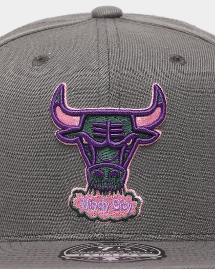 Mitchell & Ness Chicago Bulls 'From Dusk' Fitted Grey