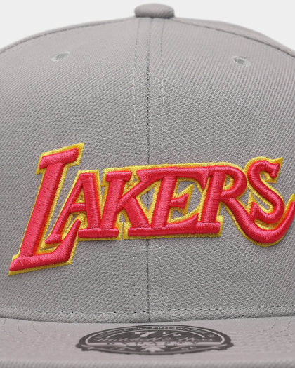 Mitchell & Ness Los Angeles Lakers 'Til Dawn' Fitted Grey